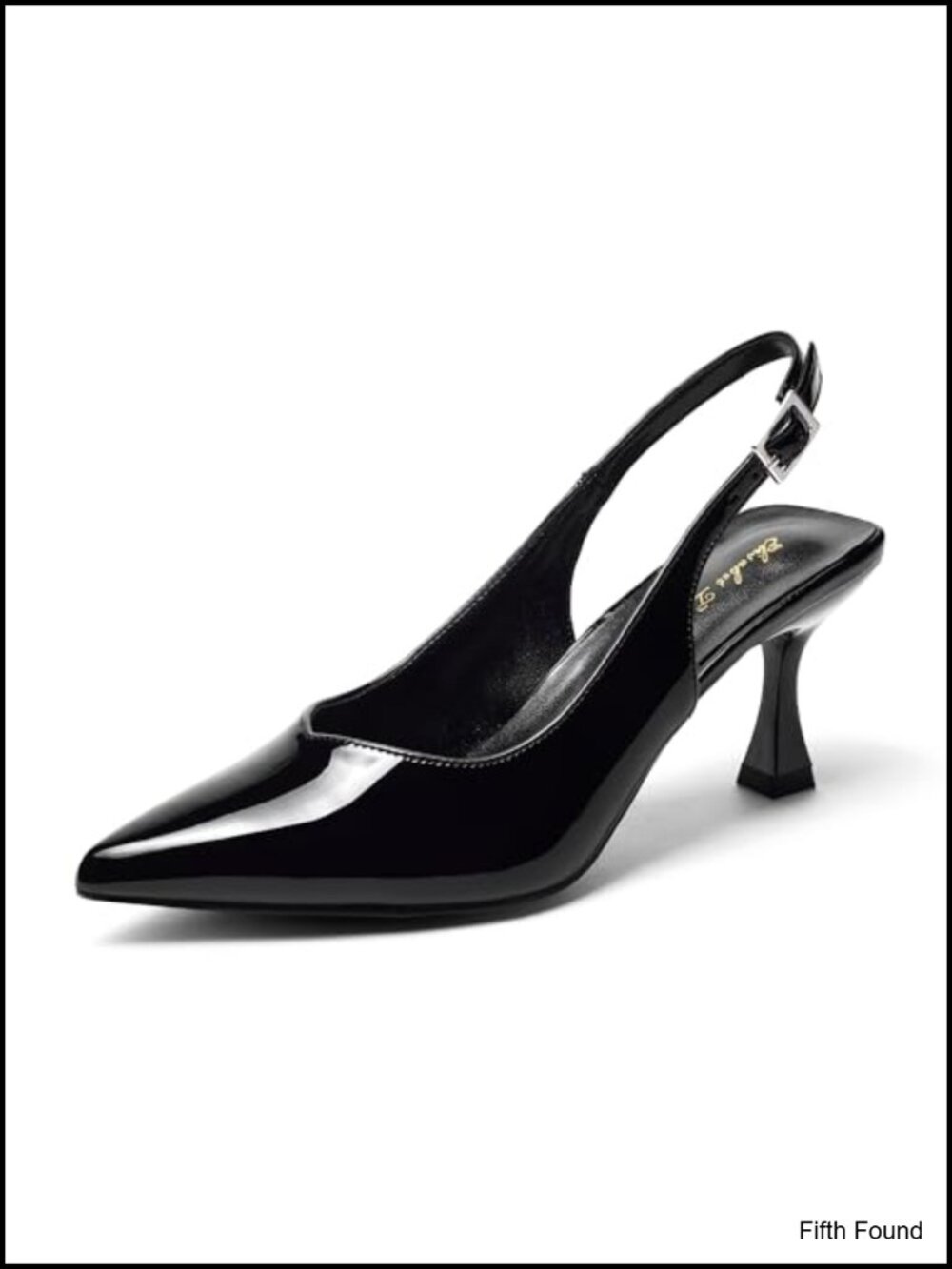 Kitten Heel Slingback Pumps 3 Inch Pointed Toe Dressy Bridal Party Shoes